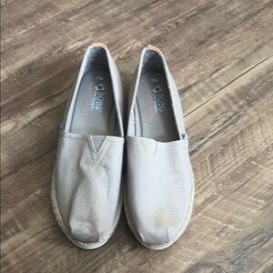 Bobs Gray Slip-On Shoes